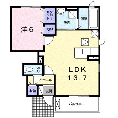 プティボヌールⅡ 105【管理NO：1-024209302-01040】 ★家具家電は申し込み後に搬入します★の外観画像
