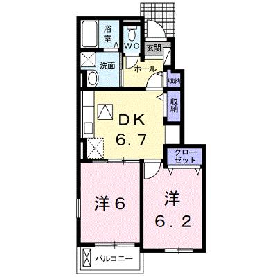 ブランシュ・フルール 106【管理NO：1-022308301-01050】 ★家具家電は申し込み後に搬入します★ ★2026年09月下旬入居可能★の外観画像