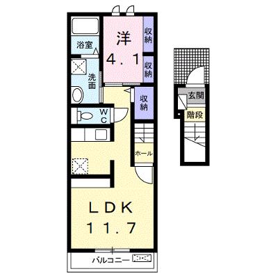シャン・ロジュマン 205【管理NO：1-020574901-02040】 ★家具家電は申し込み後に搬入します 2026年07月下旬入居可能の外観画像