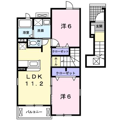 カーサカリーノＣ 201【管理NO：1-017454003-02010】 ★家具家電は申し込み後に搬入しますの外観画像