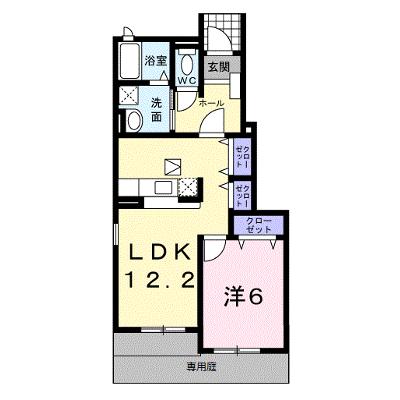 ハピネス・ブルック　Ⅰ 105【管理NO：1-015695201-01040】 ★家具家電は申し込み後に搬入します★の外観画像