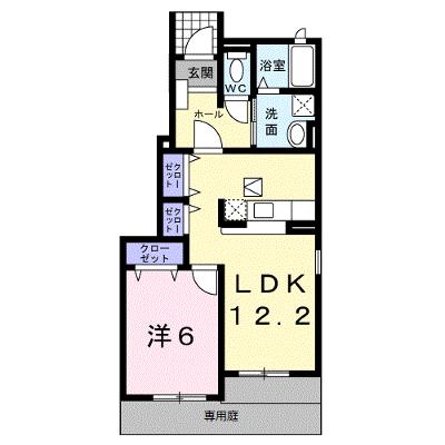 ハピネス・ブルック　Ⅰ 101【管理NO：1-015695201-01010】 ★家具家電は申し込み後に搬入します★の外観画像