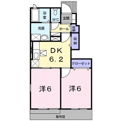コートジュネス　Ⅱ 103【管理NO：1-015451902-01030】 ★家具家電は申し込み後に搬入します★の外観画像