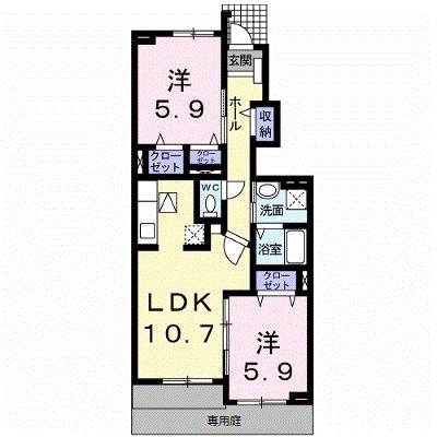 サンリット　Ⅰ　（御坊市） 102【管理NO：1-015048101-01020】 ★家具家電は申し込み後に搬入します★の外観画像