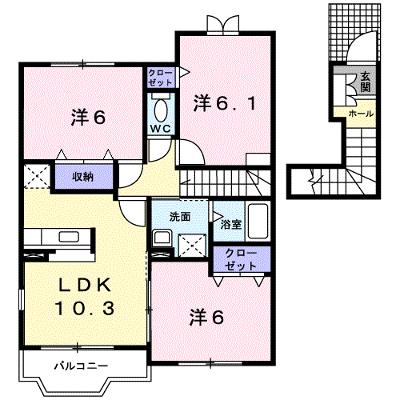 メリー・プラッツ　Ⅱ 205【管理NO：1-013676602-02040】 ★家具家電は申し込み後に搬入します 2026年08月中旬入居可能の外観画像