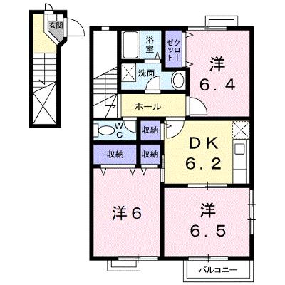 ジェントリーⅢ 201【管理NO：1-010135703-02010】 ★家具家電は申し込み後に搬入します★の外観画像