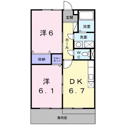 あすこっと 102【管理NO：1-007001101-01020】 ★家具家電は申し込み後に搬入します★の外観画像
