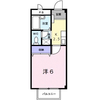 メゾンハッピーⅠ 203【管理NO：1-006451301-02030】 ★家具家電は申し込み後に搬入します★の外観画像