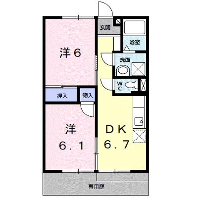 メゾン・エトワ－ルⅠ 102【管理NO：1-005406501-01020】 ★家具家電は申し込み後に搬入します★の外観画像