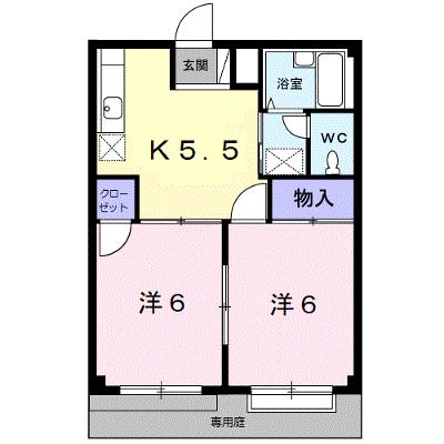 エルシャトウ吉備Ⅰ 103【管理NO：1-003887701-01030】 ★家具家電は申し込み後に搬入しますの外観画像