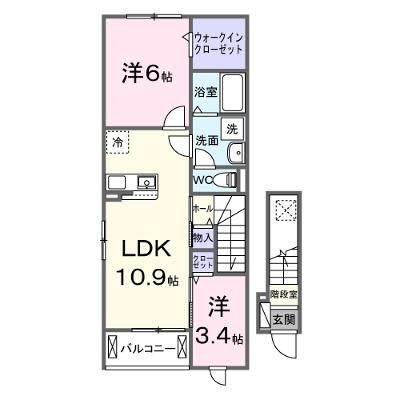 アビタシオン 201【管理NO：1-028655801-02010】 ★家具家電は申し込み後に搬入します★ ★2026年10月上旬入居可能★の外観画像