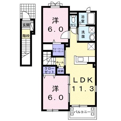 ブリッサ・そよ風 201【管理NO：1-024119501-02010】 ★家具家電は申し込み後に搬入しますの外観画像