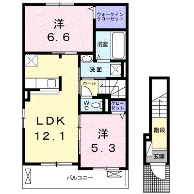 アミティエⅠ 201【管理NO：1-023997201-02010】 ★家具家電は申し込み後に搬入します 2026年08月中旬入居可能の外観画像