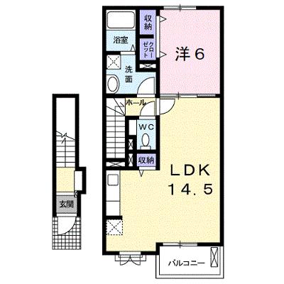 ミレ　グランデ　Ⅰ 203【管理NO：1-023681601-02030】 ★家具家電は申し込み後に搬入しますの外観画像