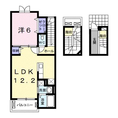 アンジュールＡＲＩＤＡ　Ⅰ 302【管理NO：1-019844701-03020】 ★家具家電は申し込み後に搬入しますの外観画像