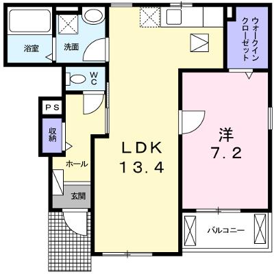 ラ・ヴィーユⅢ 103【管理NO：1-019379701-01030】 ★家具家電は申し込み後に搬入します★の外観画像