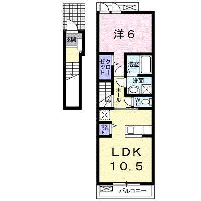クレアコート　Ⅱ 202【管理NO：1-018866802-02020】 ★家具家電は申し込み後に搬入しますの外観画像