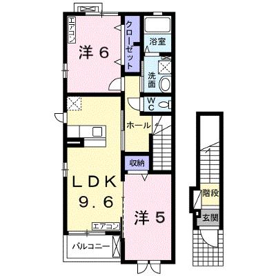 アルコバレーノ　Ｃ 201【管理NO：1-018782101-02010】 ★家具家電は申し込み後に搬入しますの外観画像