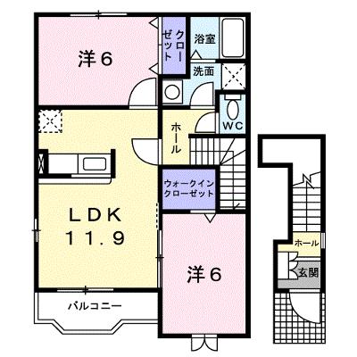 カルムメゾン 201【管理NO：1-016155301-02010】 ★家具家電は申し込み後に搬入します★の外観画像