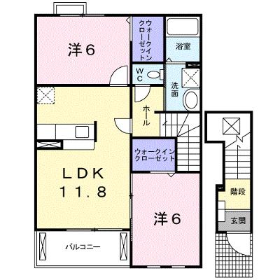 プロムナード和 202【管理NO：1-014334603-02020】 ★家具家電は申し込み後に搬入します★の外観画像