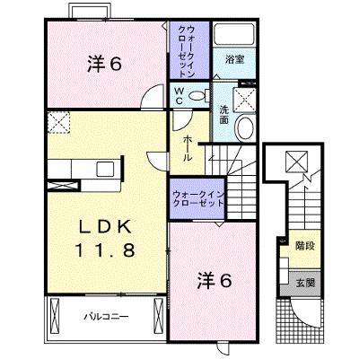 プロムナード和 201【管理NO：1-014334603-02010】 ★家具家電は申し込み後に搬入します★の外観画像