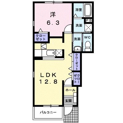グリーンヒルミヤケⅡ 101【管理NO：1-014187602-01010】 ★家具家電は申し込み後に搬入しますの外観画像