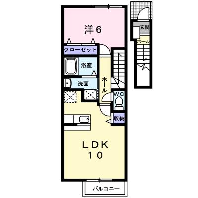 ルーナ　ルーチェ　Ⅱ 205【管理NO：1-014173402-02040】 ★家具家電は申し込み後に搬入しますの外観画像