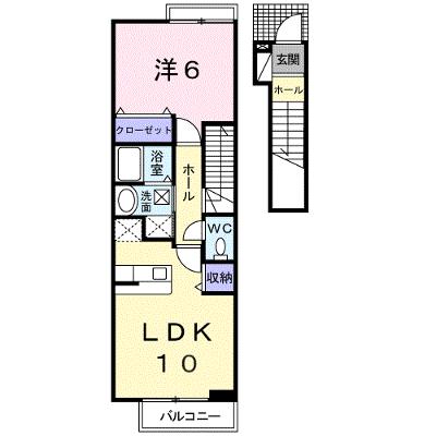 イリーデ西浜 203【管理NO：1-013714401-02030】 ★家具家電は申し込み後に搬入しますの外観画像