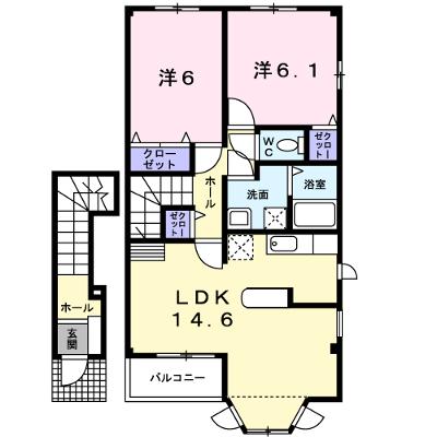 サンズパークⅡ 203【管理NO：1-013593102-02030】 ★家具家電は申し込み後に搬入しますの外観画像