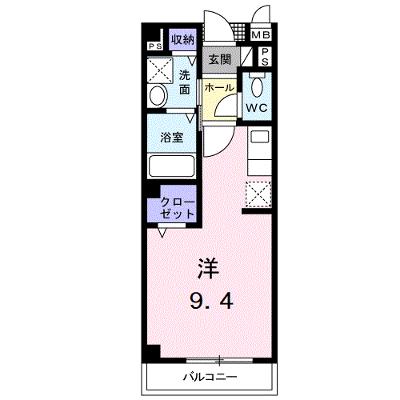 シャン・ド・フルール 202【管理NO：1-011401401-02020】 ★家具家電は申し込み後に搬入します★ ★2026年09月中旬入居可能★の外観画像