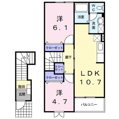 チェリークイーン 203【管理NO：1-011081101-02030】 ★家具家電は申し込み後に搬入します★の外観画像