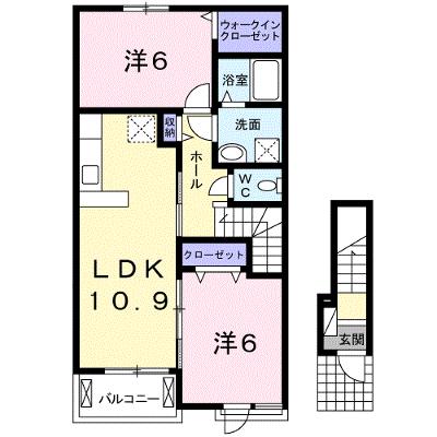 フォレスタ橋本　Ⅱ 201【管理NO：1-021528702-02010】 ★家具家電は申し込み後に搬入します 2026年08月上旬入居可能の外観画像