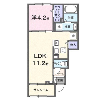 ＳＯＲＡ 102【管理NO：1-028262801-01020】 ★家具家電は申し込み後に搬入します★の外観画像