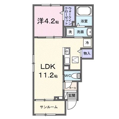 ＳＯＲＡ 101【管理NO：1-028262801-01010】 ★家具家電は申し込み後に搬入します★の外観画像