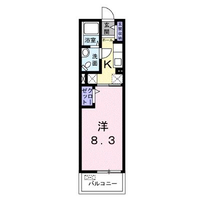 フライハイト 306【管理NO：1-019143101-03050】 ★家具家電は申し込み後に搬入しますの外観画像