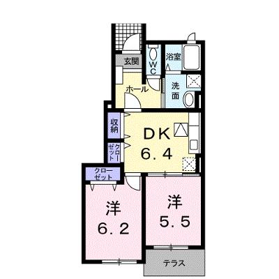 バンビーノ　Ⅰ 102【管理NO：1-014750201-01020】 ★家具家電は申し込み後に搬入します★ ★2026年11月下旬入居可能★の外観画像