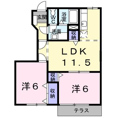 ソレア－ドフジサキⅡ 102【管理NO：1-011938402-01020】 ★家具家電は申し込み後に搬入しますの外観画像
