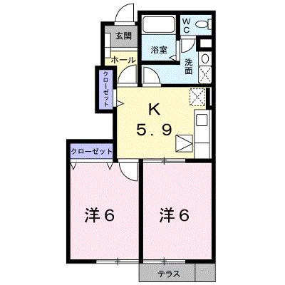 メルヴェーユⅢ 101【管理NO：1-011822102-01010】 ★家具家電は申し込み後に搬入します★の外観画像