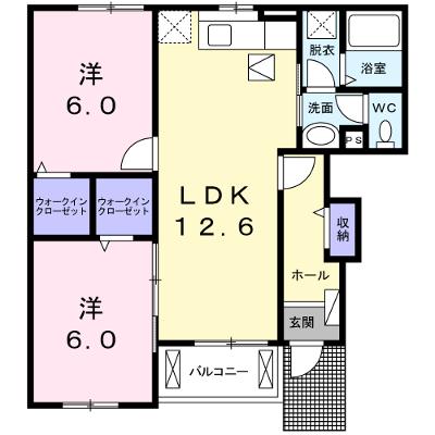 ベネヴォレンテＣ 102【管理NO：1-023300501-01020】 ★家具家電は申し込み後に搬入します★の外観画像