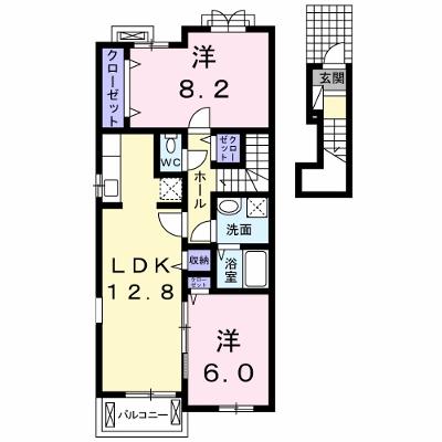 クラールプレディエＤ 206【管理NO：1-022964604-02050】 ★家具家電は申し込み後に搬入します★の外観画像