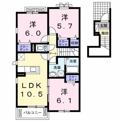 ル・グラン矢三　Ⅰ 205【管理NO：1-022853901-02040】 ★家具家電は申し込み後に搬入します★の外観画像