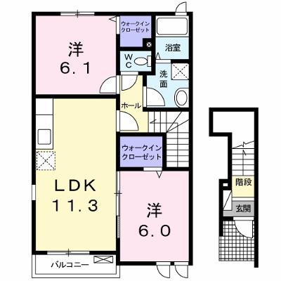 プランドール　アン 201【管理NO：1-016063601-02010】 ★家具家電は申し込み後に搬入します 2026年09月上旬入居可能の外観画像
