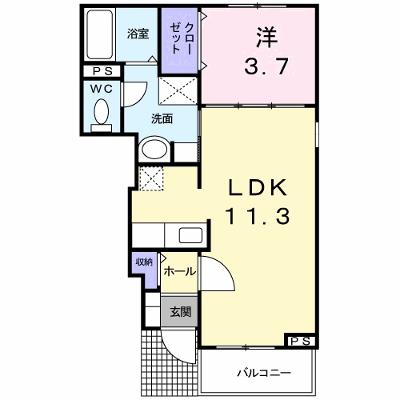 パピヨン 103【管理NO：1-015844701-01030】 ★家具家電は申し込み後に搬入します★の外観画像