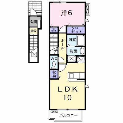 ヴェル　ドゥーラ　Ⅱ 201【管理NO：1-014283501-02010】 ★家具家電は申し込み後に搬入します 2026年07月中旬入居可能の外観画像