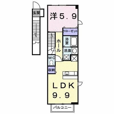 シャン・ド・フルール　Ｂ 201【管理NO：1-012342002-02010】 ★家具家電は申し込み後に搬入します★の外観画像