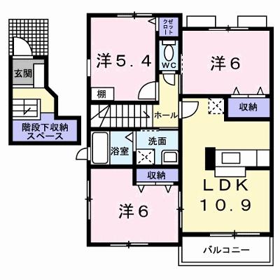 バーシア名賀 205【管理NO：1-010695001-02040】 ★家具家電は申し込み後に搬入します★の外観画像
