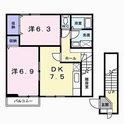 ビレッジあいＡ 202【管理NO：1-007708401-02020】 ★家具家電は申し込み後に搬入しますの外観画像
