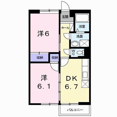 メイプレーヌⅠ 203【管理NO：1-005243701-02030】 ★家具家電は申し込み後に搬入します 2026年08月中旬入居可能の外観画像