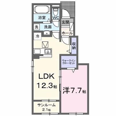 エクラデサージュ見能林Ⅰ 106【管理NO：1-027044201-01050】 ★家具家電は申し込み後に搬入しますの外観画像