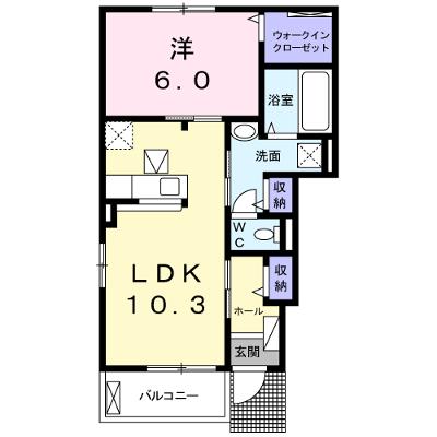 パーク　アクシスＥＡＳＴ　Ｃ 101【管理NO：1-023623801-01010】 ★家具家電は申し込み後に搬入します★の外観画像
